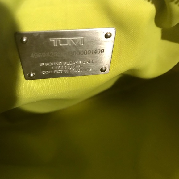 Tumi Snake Print w/ leather Trim Tote - Picture 4 of 8